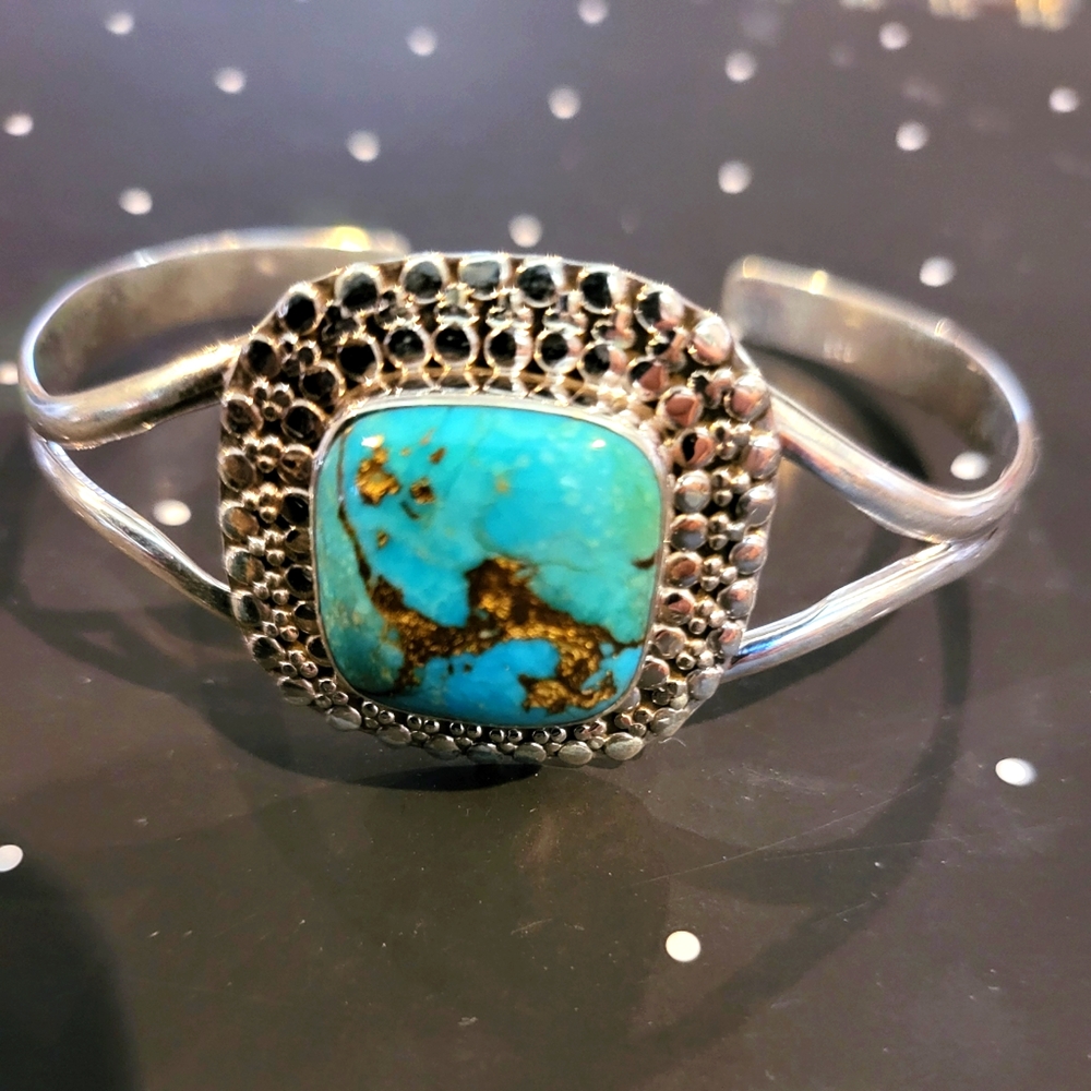 Square turquoise Bracelet